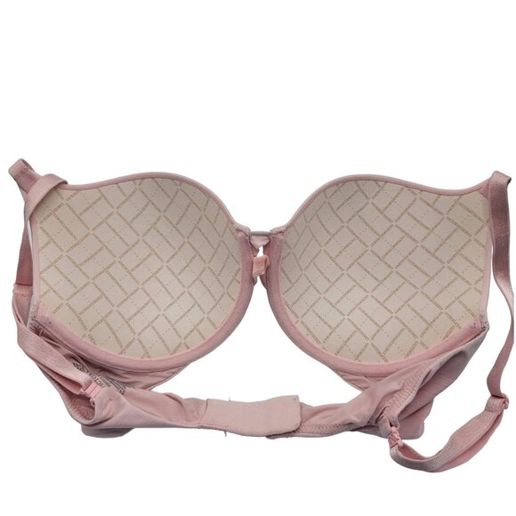 Victoria's Secret Perfect Shape Underwire Bra Pink 32DD Padded Lined Adj Strap - Picture 5 of 6